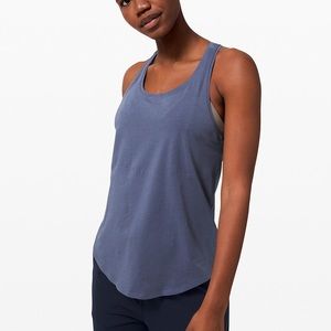 Blue lululemon tank